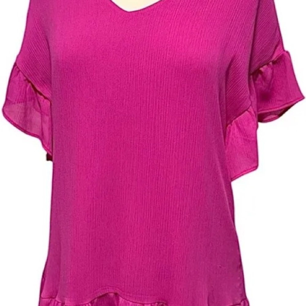 Women's Pink Ruffle Dress